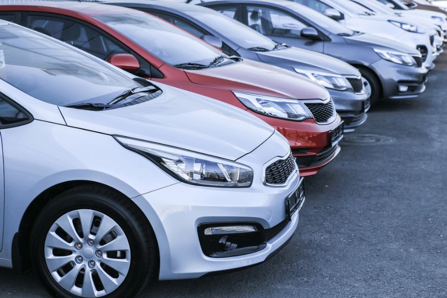 Row of vehicles from the current website